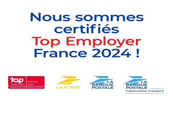 Top Employeur 2024 : La Poste, La Banque Postale et La Banque Postale Consumer Finance certifiées !